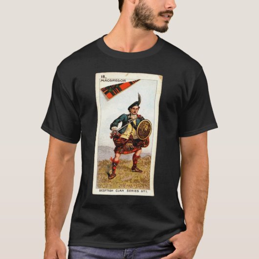 T-shirt Carte Vintage Clan MacGregor (Devant)