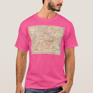 T-shirt Carte vintage De La Loi De 1893 Sur Les Montagnes