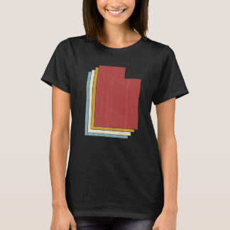 T-shirt Carte Vintage de l'état des États-Unis Retro Utah