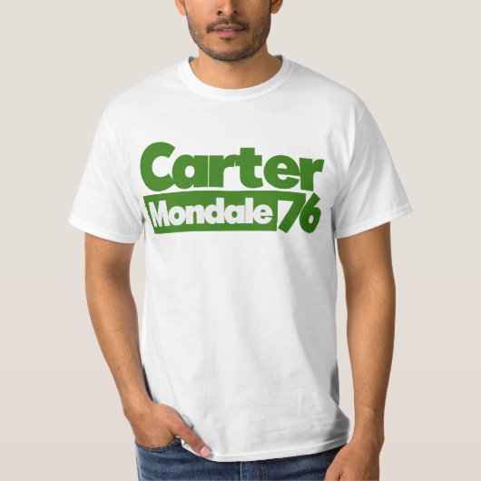 T-shirt Carter Mondale 1976 Politique rétro (Devant)