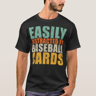 T-shirt Cartes de baseball Dire fan de baseball fan 