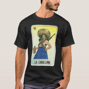 T-shirt Cartes de bingo de loterie d'argot mexicain La Cab