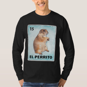 T-shirt Cartes de Chien de Prairie Mexicain El Perrito