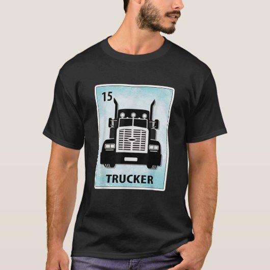 T-shirt Cartes de conducteur de camion mexicain (Devant)