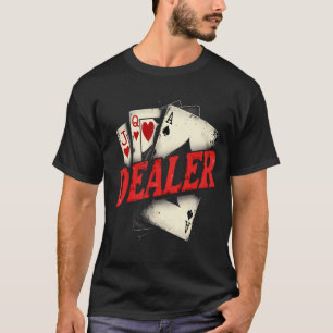 T-shirt Cartes de poker pour croupiers