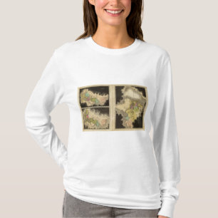 T-shirt cartes gravées du monde
