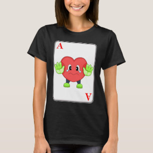T-shirt Cartes Heart Poker Poker