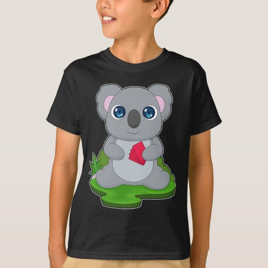 T-shirt Cartes Koala Poker Poker (Devant)
