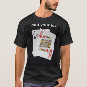 T-shirt Cartes Poker Jack Et King,