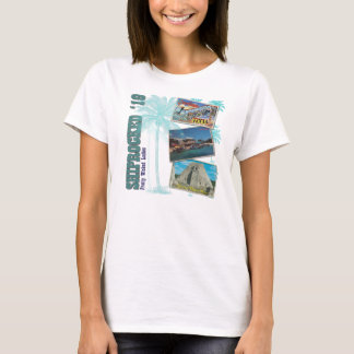 T-shirt Cartes postales PWL - Chemise circulaire fleurie