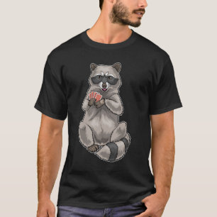 T-shirt Cartes Racoon Poker Poker