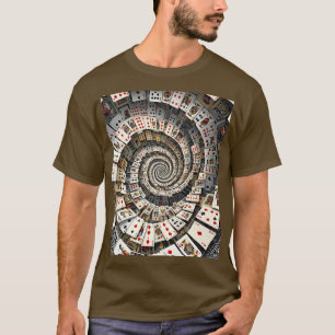 T-shirt Cartes Spirales Imaginaire mignonne Escalier