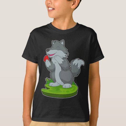 T-shirt Cartes Wolf Poker Poker (Devant)
