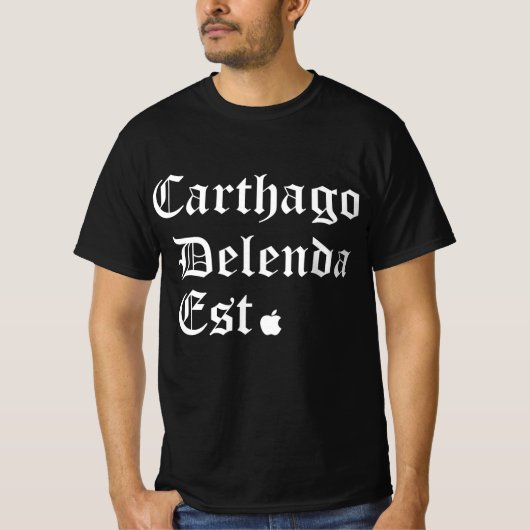 T-shirt “Carthage Must Fall” - The Zuckerberg Statement T (Devant)