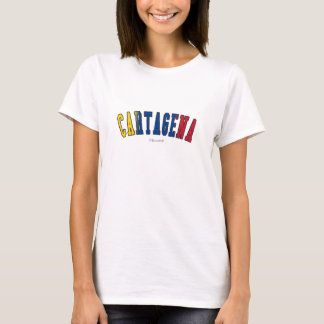 T-shirt Carthagène en Colombie couleurs du drapeau nationa