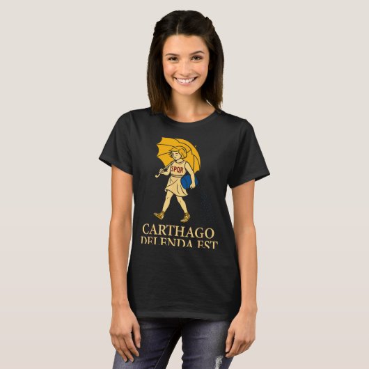 T-shirt Carthago Delenda Est Funny Roman History Attire (s (Devant entier)