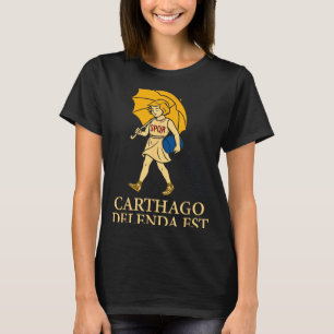 T-shirt Carthago Delenda Est Tenue d'histoire romaine drôl