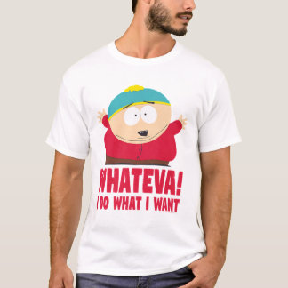 T-shirt Cartman Whateva Cartoon Drôle