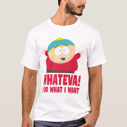 T-shirt Cartman Whateva Cartoon Drôle (Devant)