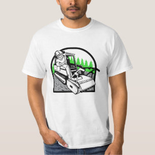 T-shirt Cartographie Beaver Exploitation Foresterie Mulche