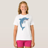 T-shirt Cartographie de baleine mignonne (Devant entier)