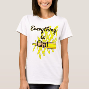 T-shirt Cartographie géologique amusante "Tout est Qal"