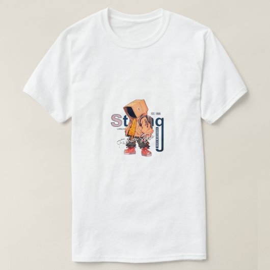 T-shirt carton (Design devant)