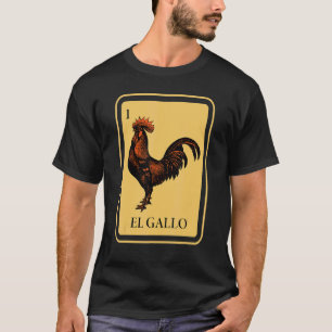 T-shirt Carton de Bingo Mexicain El Gallo Tradition de la