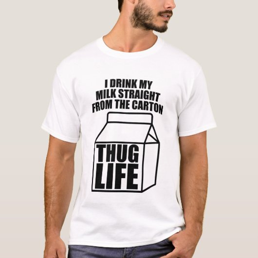 T-shirt Carton de lait de consommation (Devant)