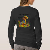 T-shirt Carton mignon AI Dachshund Maman (Dos)