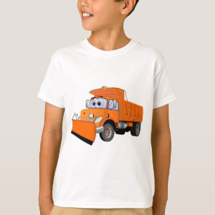 T-shirt Carton orange à la neige