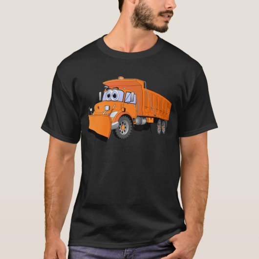 T-shirt Carton Orange Dump Truck (Devant)