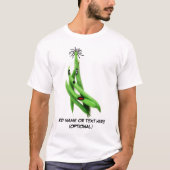 T-shirt Carton personnalisé de haricot vert (Devant)