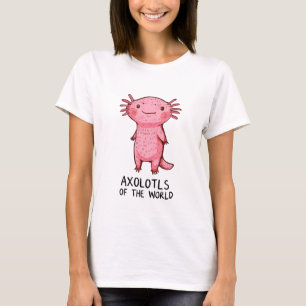 T-shirt Cartoon Axolotl à main mignon
