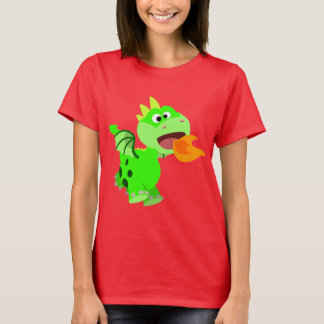 T-shirt Cartoon Bébé Dragon Bébé à crache feu mignon
