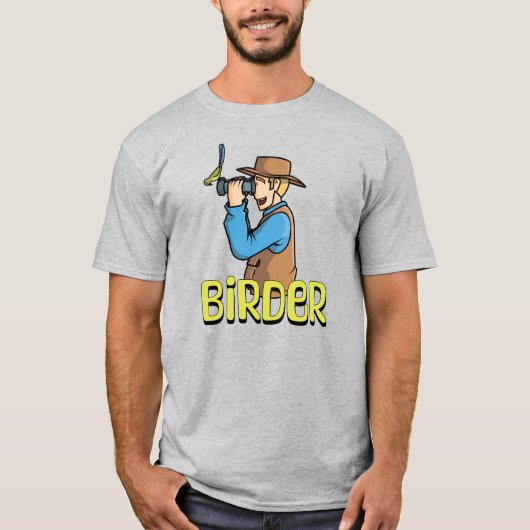 T-shirt Cartoon Birder (Devant)