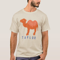 Cartoon Camel Orange Bactrian 2 Humps Personnalisé