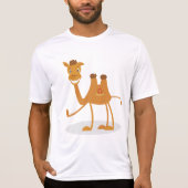 T-shirt Cartoon Camel Smiling Desert Animal Character (Devant)