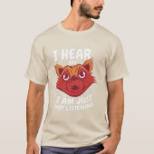 T-shirt Cartoon Chat animal drôle (Devant)