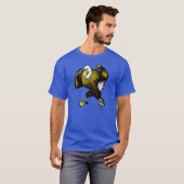 T-shirt Cartoon Combattre l'aigle (Devant entier)