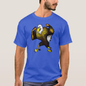 T-shirt Cartoon Combattre l'aigle (Devant)