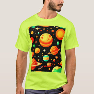 T-shirt Cartoon Cosmique Chaud