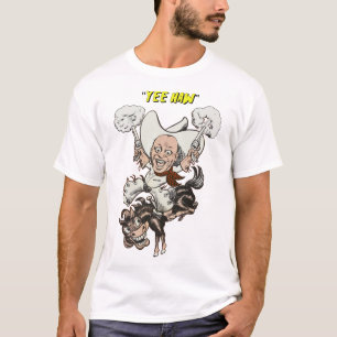 T-shirt Cartoon cowboy tir pistolets équitation art