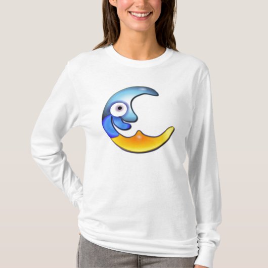 T-Shirt Cartoon Crazy Moon (Devant)
