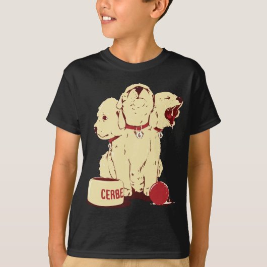 T-shirt Cartoon Cute Cerberus (Devant)