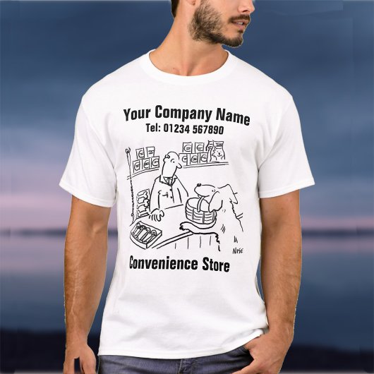 T-shirt Cartoon de Convenience Store