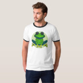T-shirt Cartoon de grenouille verte-74742 (Devant entier)