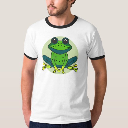 T-shirt Cartoon de grenouille verte-74742 (Devant)