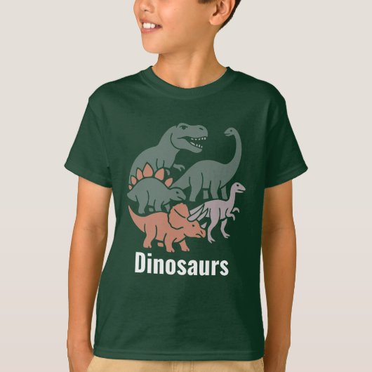 T-shirt Cartoon Dinosaurs Collection (Devant)