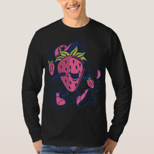 T-shirt Cartoon Fruit fraise Caractère drôle
